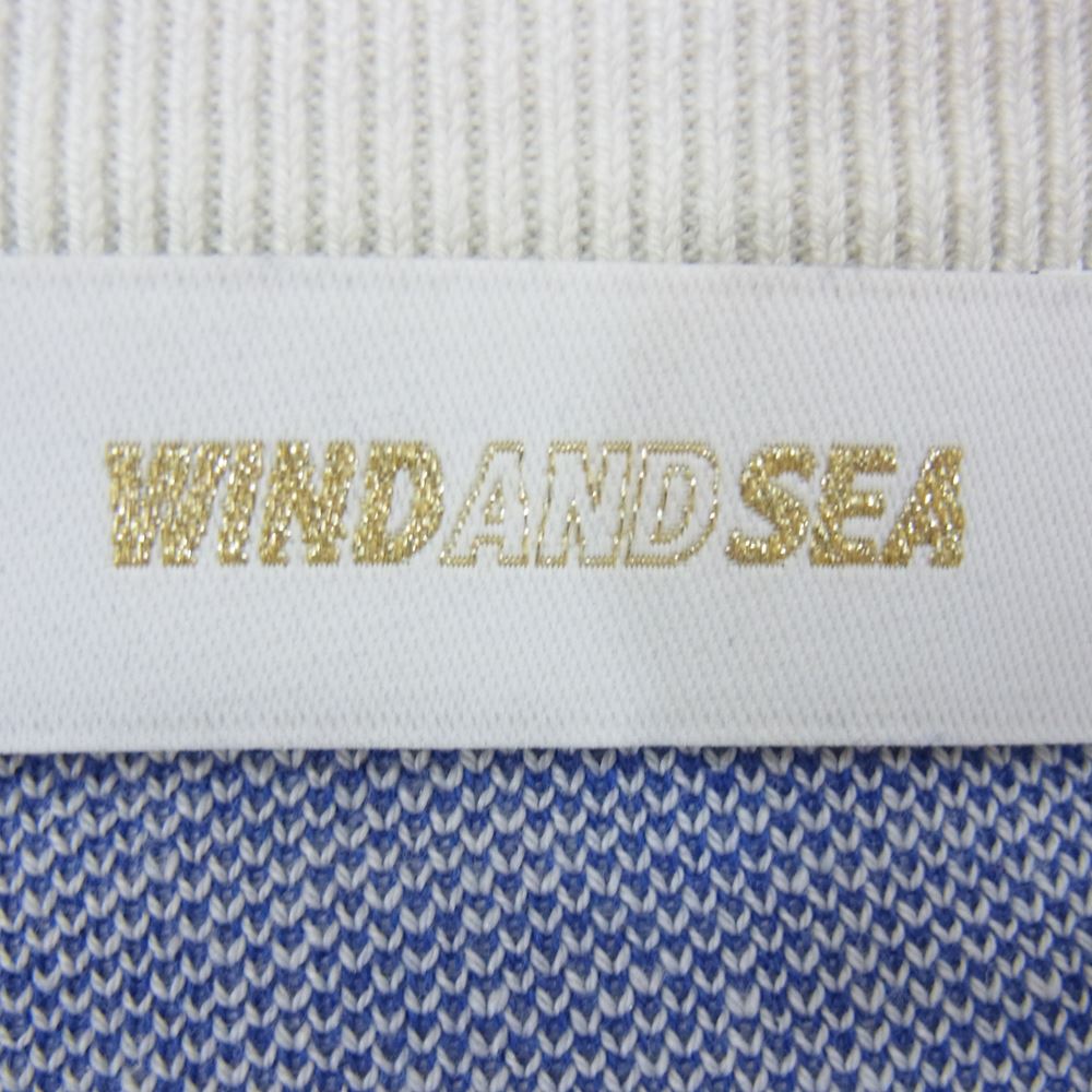 新品★WIND AND SEA  シルク ブレンド ロゴ ニット セーター