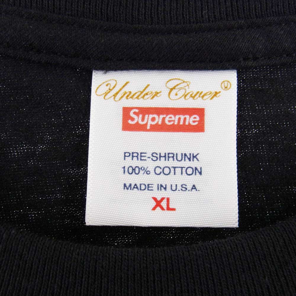 Supreme シュプリーム 23SS × Undercover Tag Tee アンダーカバー タグ 半袖 Tシャツ ブラック系 XL【新古品】【未使用】【中古】