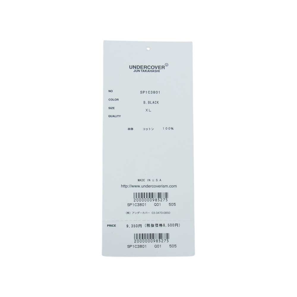 Supreme シュプリーム 23SS × Undercover Tag Tee アンダーカバー タグ 半袖 Tシャツ ブラック系 XL【新古品】【未使用】【中古】