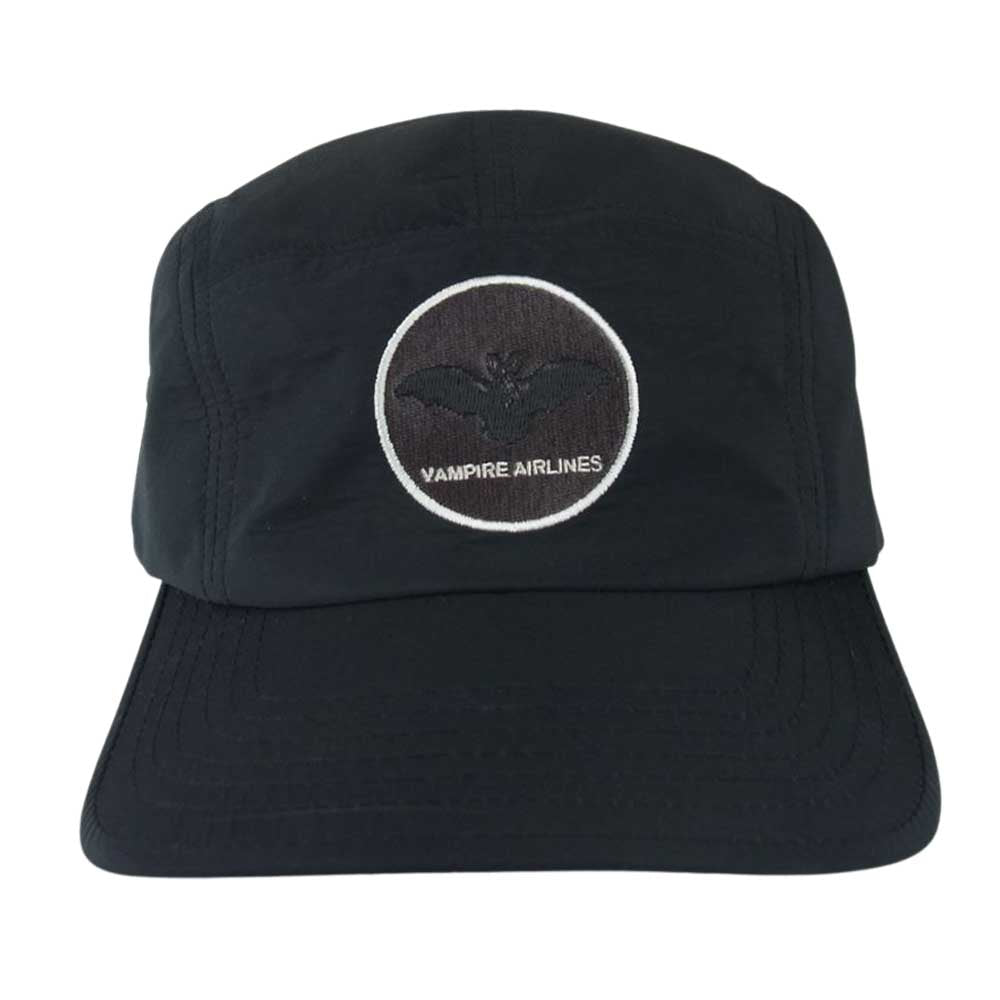 UNDERCOVER アンダーカバー 20SS UCY4H05-1 Pe Jet CAP VAMPIRE AIRLINES ヴァンパイア コウモリ サークル刺繍 ジェット キャップ ブラック系 F【中古】