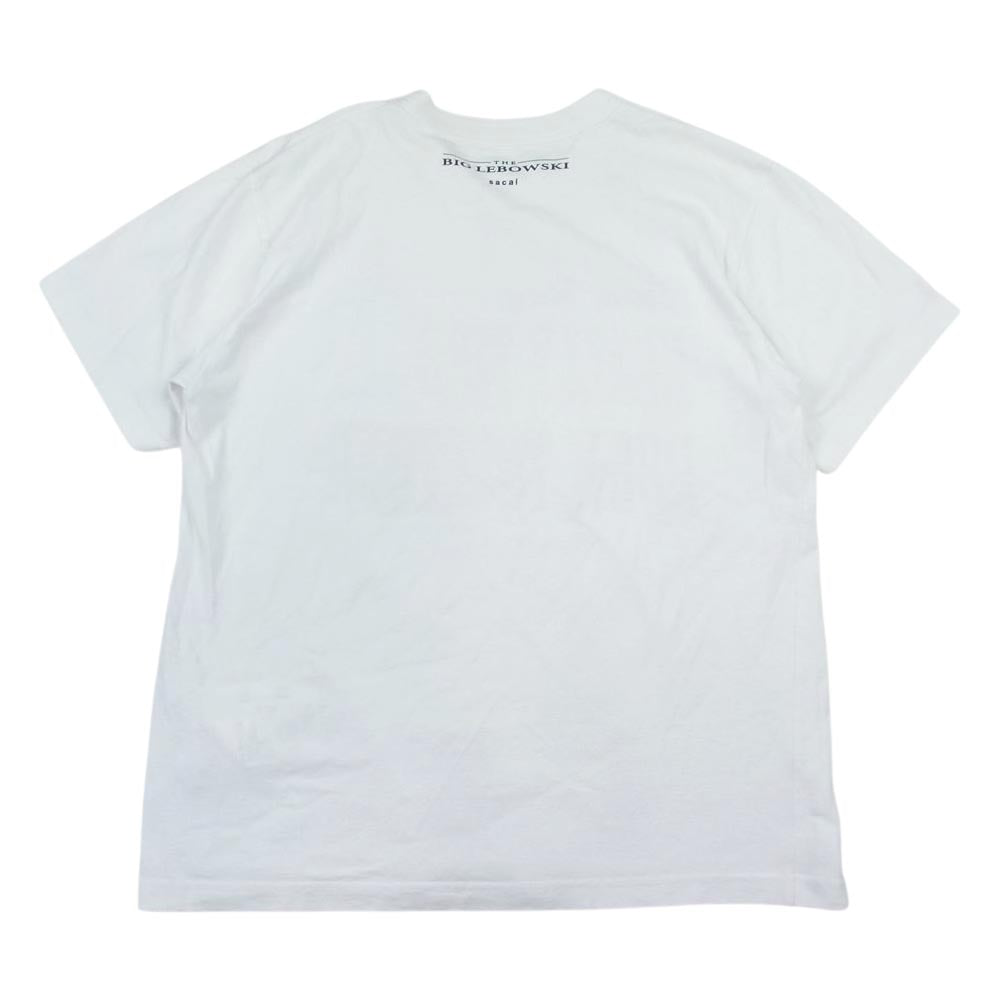 Sacai サカイ 20SS 20-0055S U Big Lebowski T-shirts ビッグリボウスキ クルーネック 半袖 Tシャツ ホワイト系 3【中古】