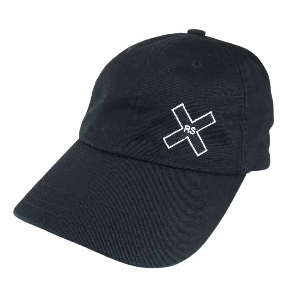 RAF SIMONS ラフシモンズ 19AW THE XX RSロゴ刺繍 ベースボール キャップ 帽子 ブラック系【中古】