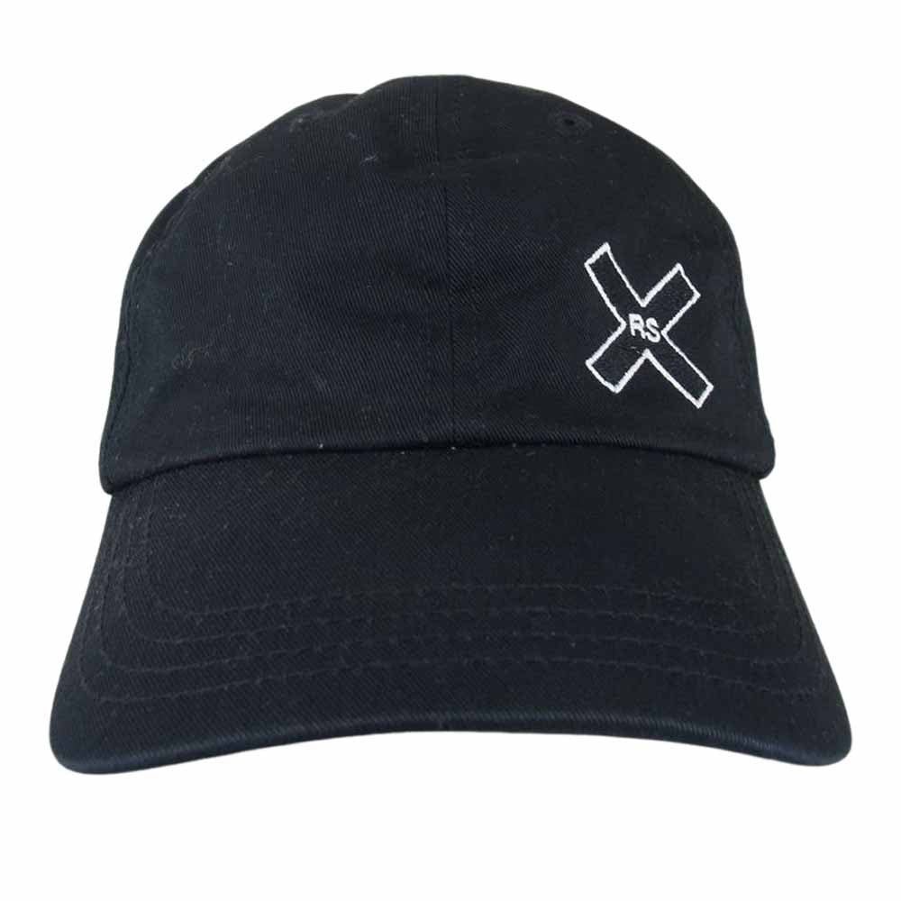 RAF SIMONS ラフシモンズ 19AW THE XX RSロゴ刺繍 ベースボール キャップ 帽子 ブラック系【中古】