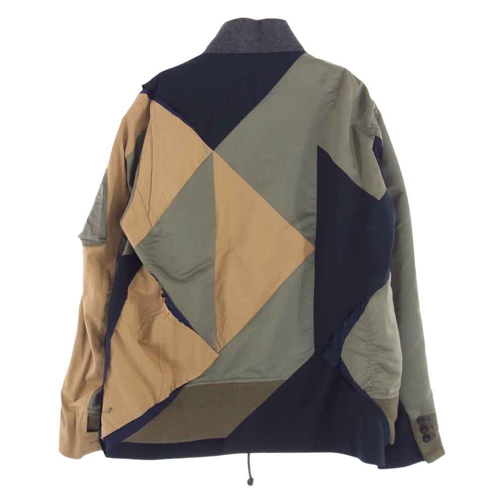 Sacai サカイ 21SS Hank Willias Thomas Solid Mix Blouson ハンクウィリストーマス ソリッド ミックス 再構築 ブルゾン 1【中古】
