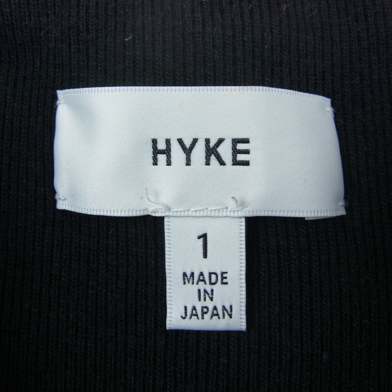HYKE ハイク 202-12274 012 ヘビーウェイト オーバーサイズ クルーネック スウェット トレーナー ブラック系 1【中古】