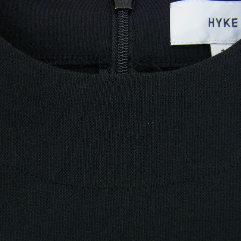 HYKE ハイク 211-12297 012 サイドジップ モックネック プルオーバ― スウェット  ブラック系 1【中古】