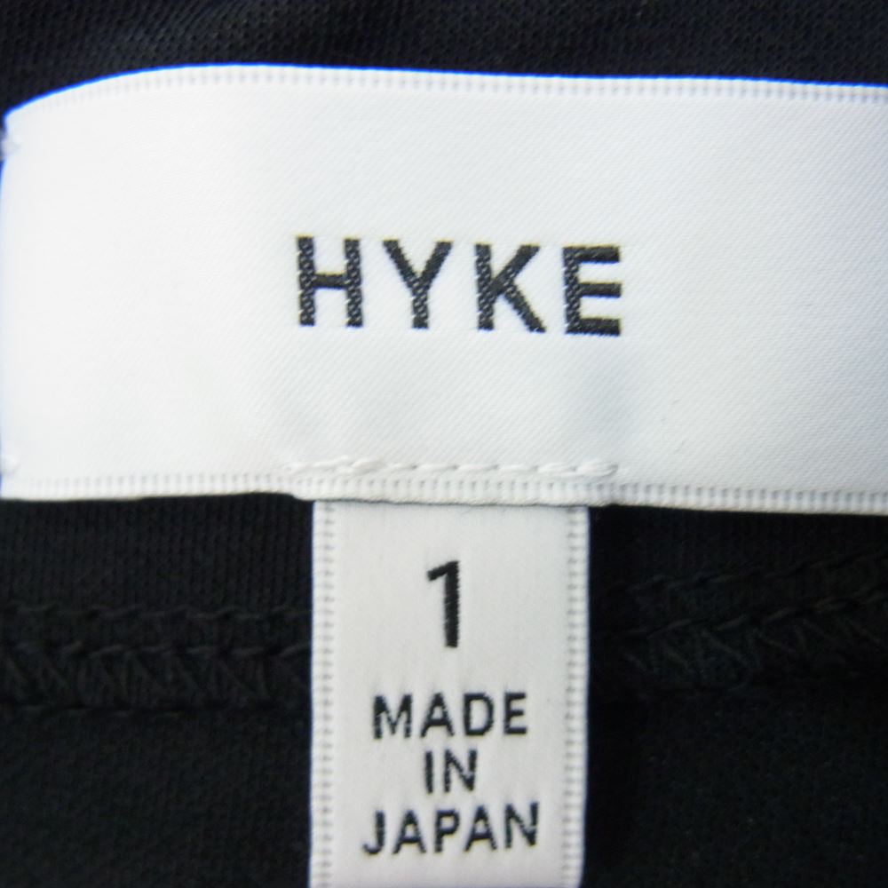 HYKE ハイク 211-12297 012 サイドジップ モックネック プルオーバ― スウェット  ブラック系 1【中古】