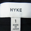 HYKE ハイク 211-12297 012 サイドジップ モックネック プルオーバ― スウェット  ブラック系 1【中古】