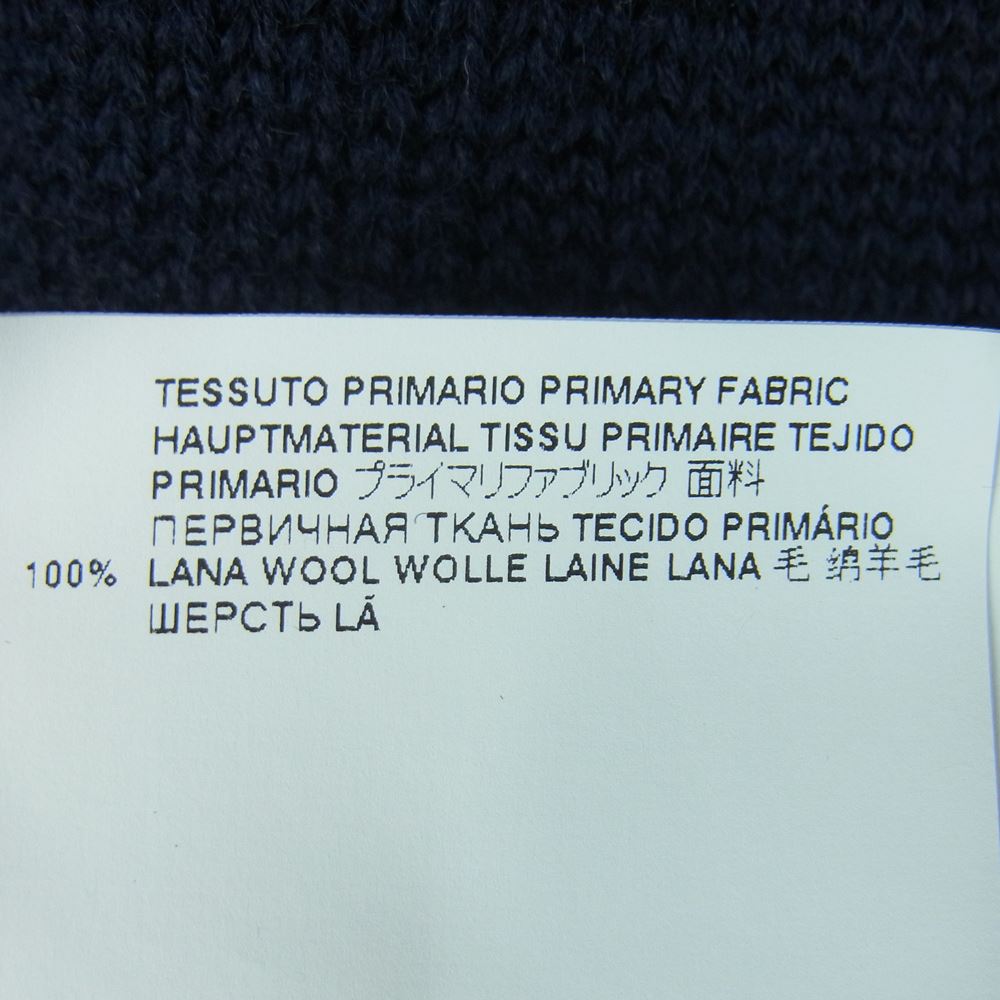 MAISON MARGIELA メゾンマルジェラ 22SS S30GP0336 白タグ 四つタグ クルーネック ウール ニット セーター ダークネイビー系 S【中古】