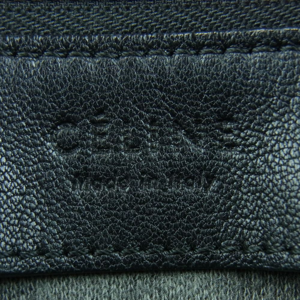 CELINE セリーヌ 192043 TRIO LARGE トリオ ラージ ショルダー バッグ イタリア製 ブラック系【中古】