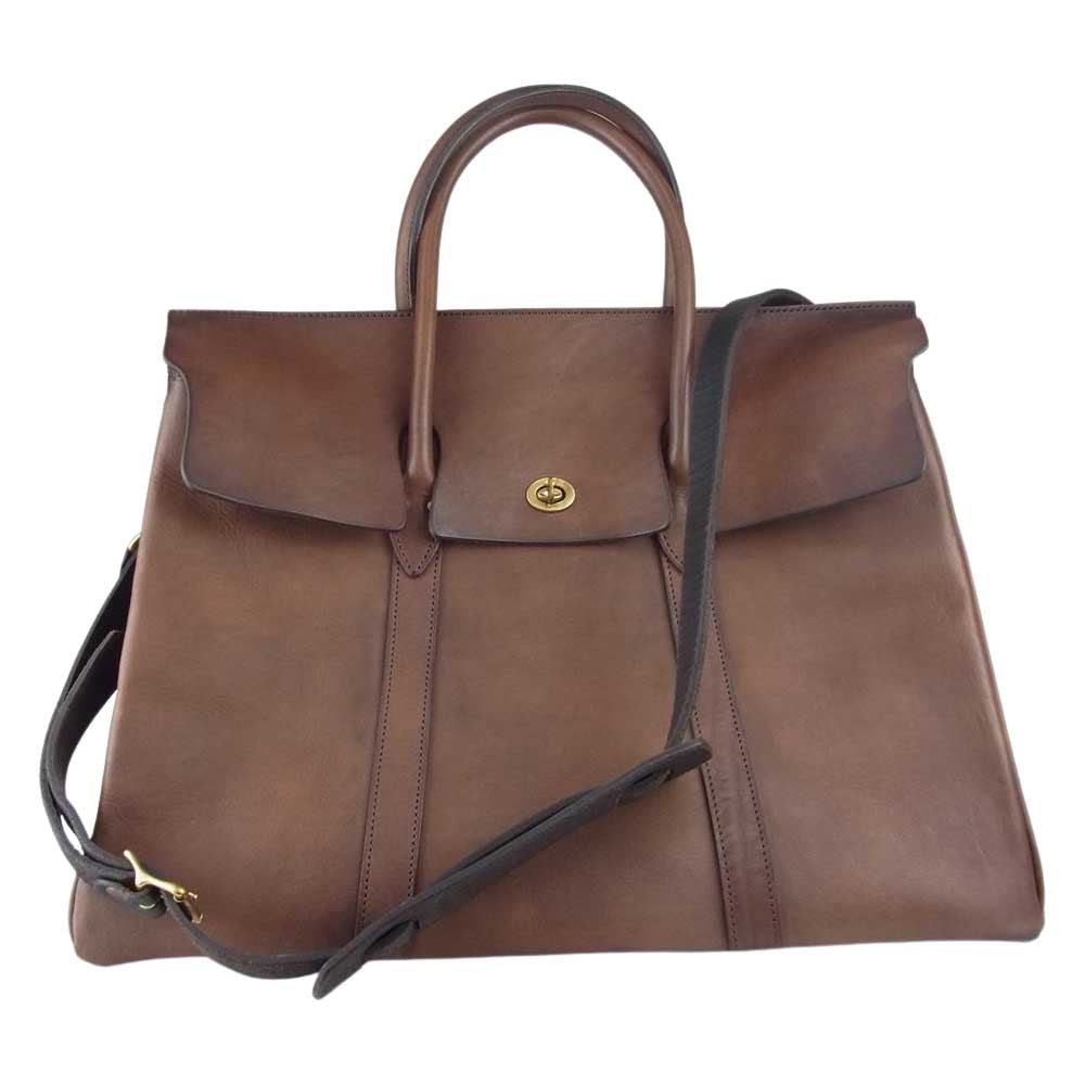 ヴァスコ VS-270L コガシ加工 LEATHER SADDLE TOTE BAG レザー サドル トート バック ブラウン系【中古】