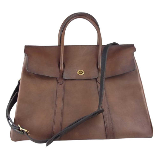 ヴァスコ VS-270L コガシ加工 LEATHER SADDLE TOTE BAG レザー サドル トート バック ブラウン系【中古】