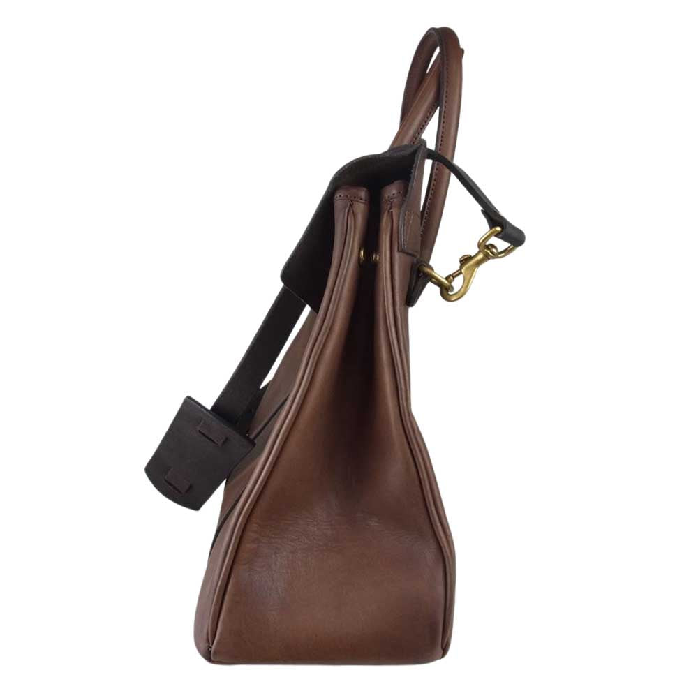 ヴァスコ VS-270L コガシ加工 LEATHER SADDLE TOTE BAG レザー サドル トート バック ブラウン系【中古】