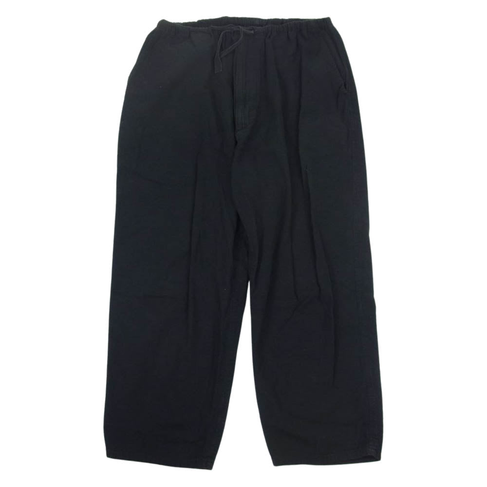 COMOLI コモリ 20SS R01-03008 ベタシャン ドローストリング テーパード スラックス イージー パンツ ブラック系 2【中古】