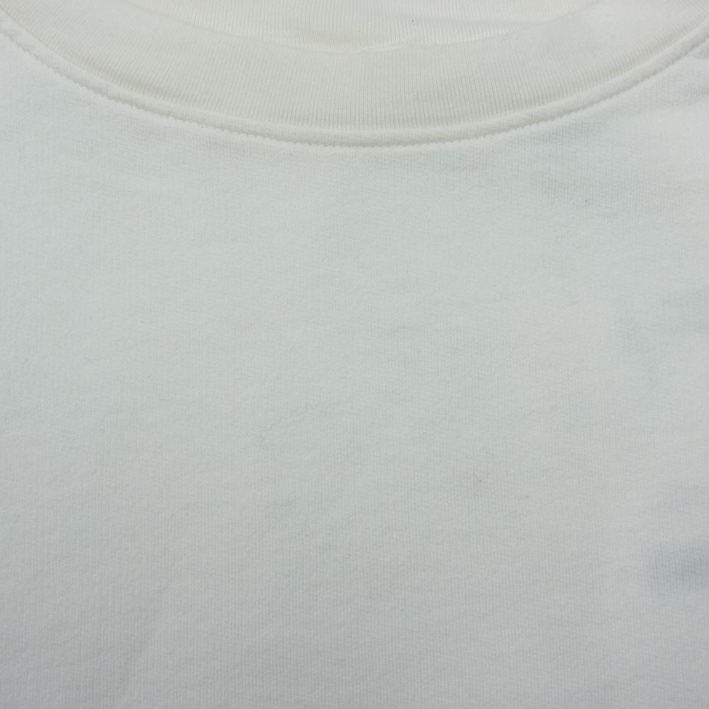 COMOLI コモリ 22AW W03-05008 COTTON SILK CREWNECK コットン シルク クルーネック ラグラン 長袖 Tシャツ ホワイト系 3【極上美品】【中古】