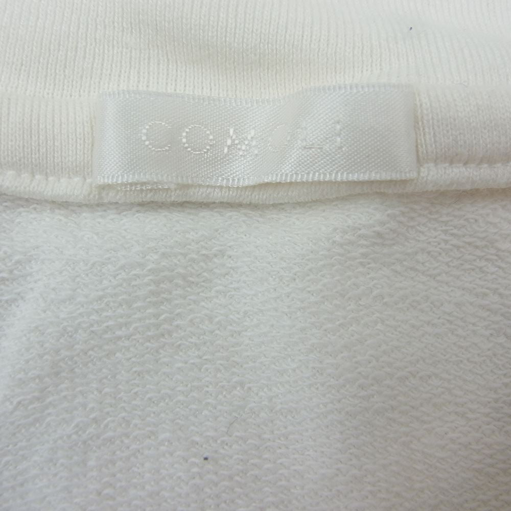 COMOLI コモリ 22AW W03-05008 COTTON SILK CREWNECK コットン シルク クルーネック ラグラン 長袖 Tシャツ ホワイト系 3【極上美品】【中古】