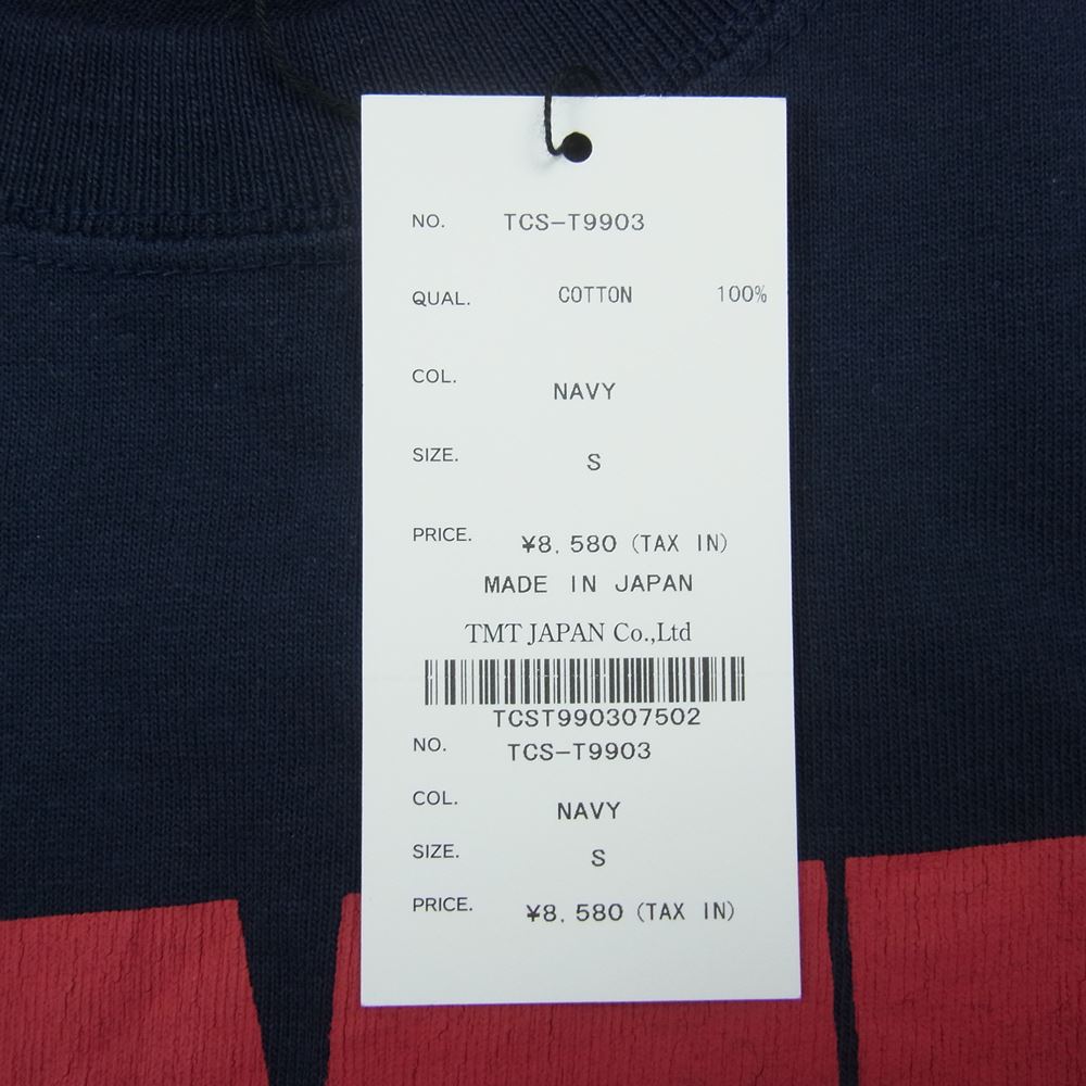 TMT ティーエムティー TCS-T9903 HEAVY JERSEY S/SL TEE ヘビー ジャージ 半袖 Tシャツ ネイビー系 S【新古品】【未使用】【中古】