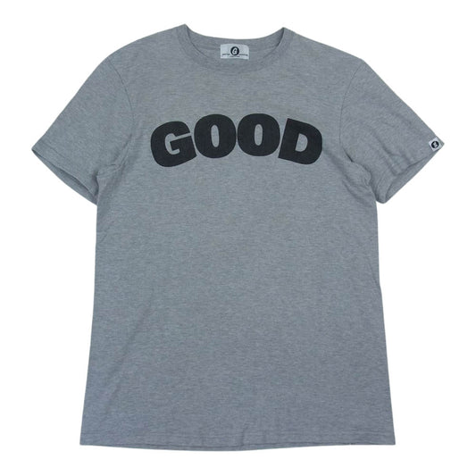 GOODENOUGH グッドイナフ GOOD Eロゴ プリント 半袖 Tシャツ グレー系【中古】