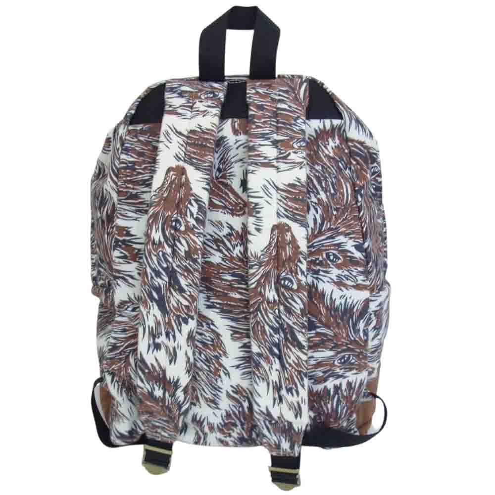 TENDERLOIN テンダーロイン PORTER ポーター WOLF ウルフ フランネル バックパック デイパック リュック ブラウン系【美品】【中古】