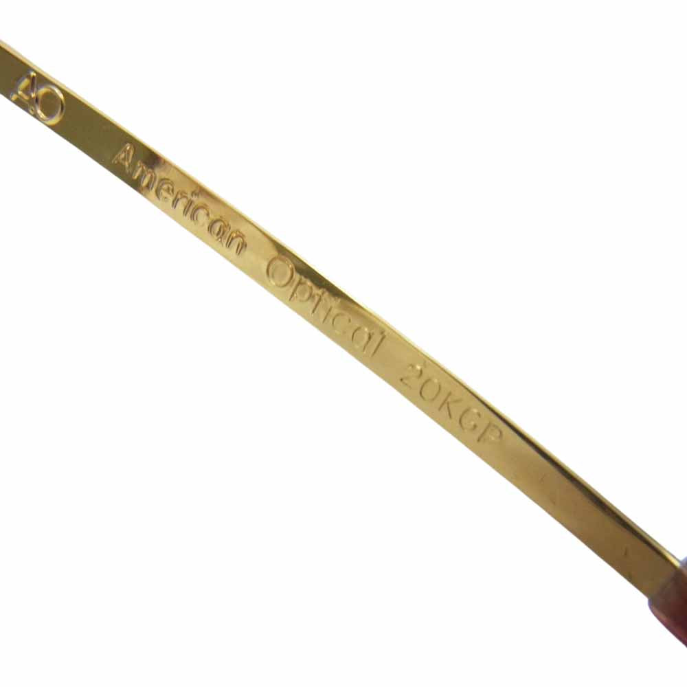 アメリカンオプティカル 20KGP SKYMASTER PILOT スカイマスター パイロット ブリッジ サングラス ブラウン系【美品】【中古】