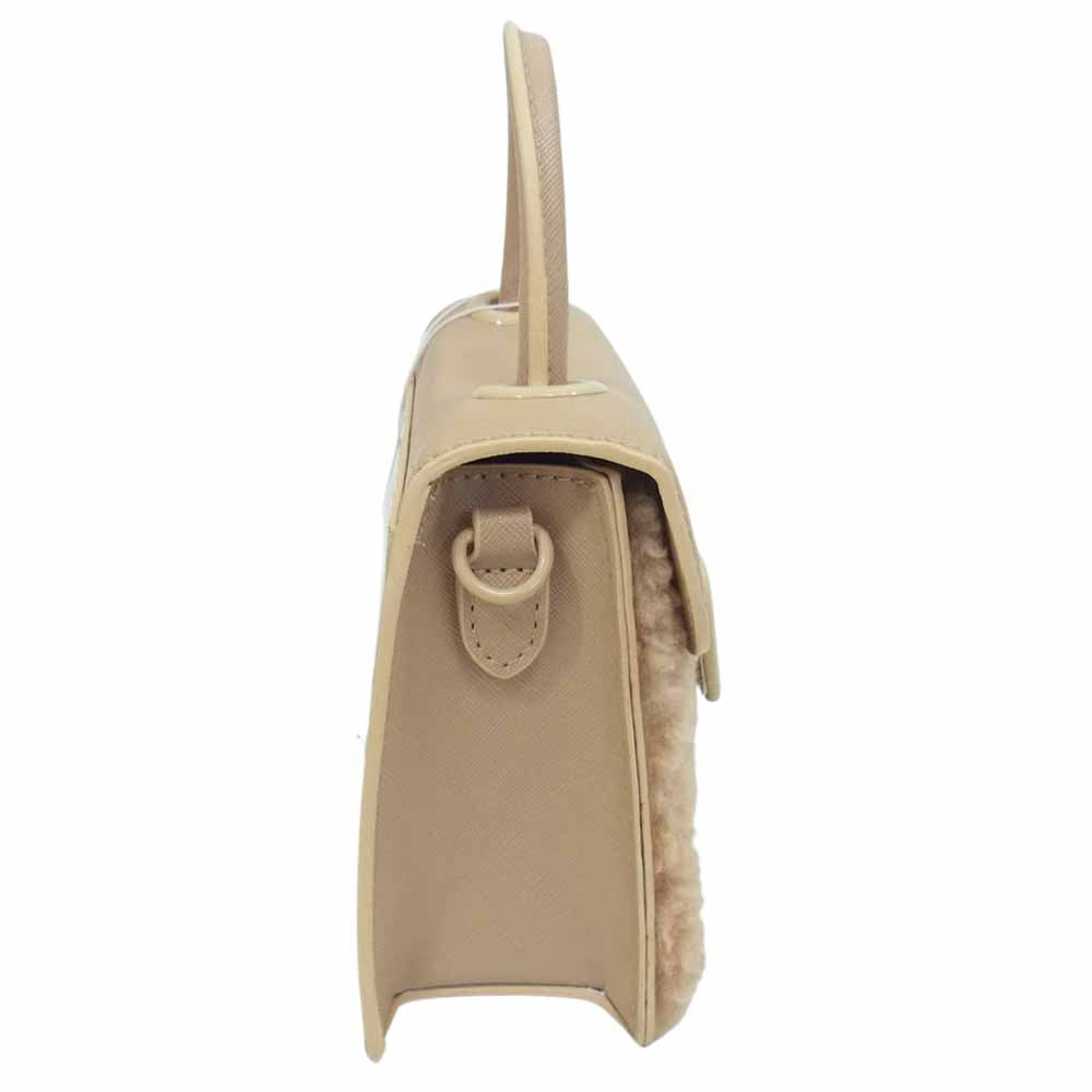 サマンサベガ TWIGS ボア 2Way ハンド ショルダー バッグ オフホワイト ベージュ系【新古品】【未使用】【中古】