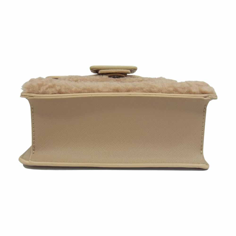 サマンサベガ TWIGS ボア 2Way ハンド ショルダー バッグ オフホワイト ベージュ系【新古品】【未使用】【中古】