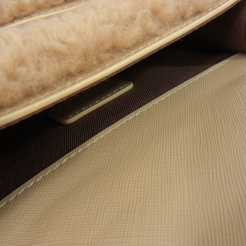 サマンサベガ TWIGS ボア 2Way ハンド ショルダー バッグ オフホワイト ベージュ系【新古品】【未使用】【中古】