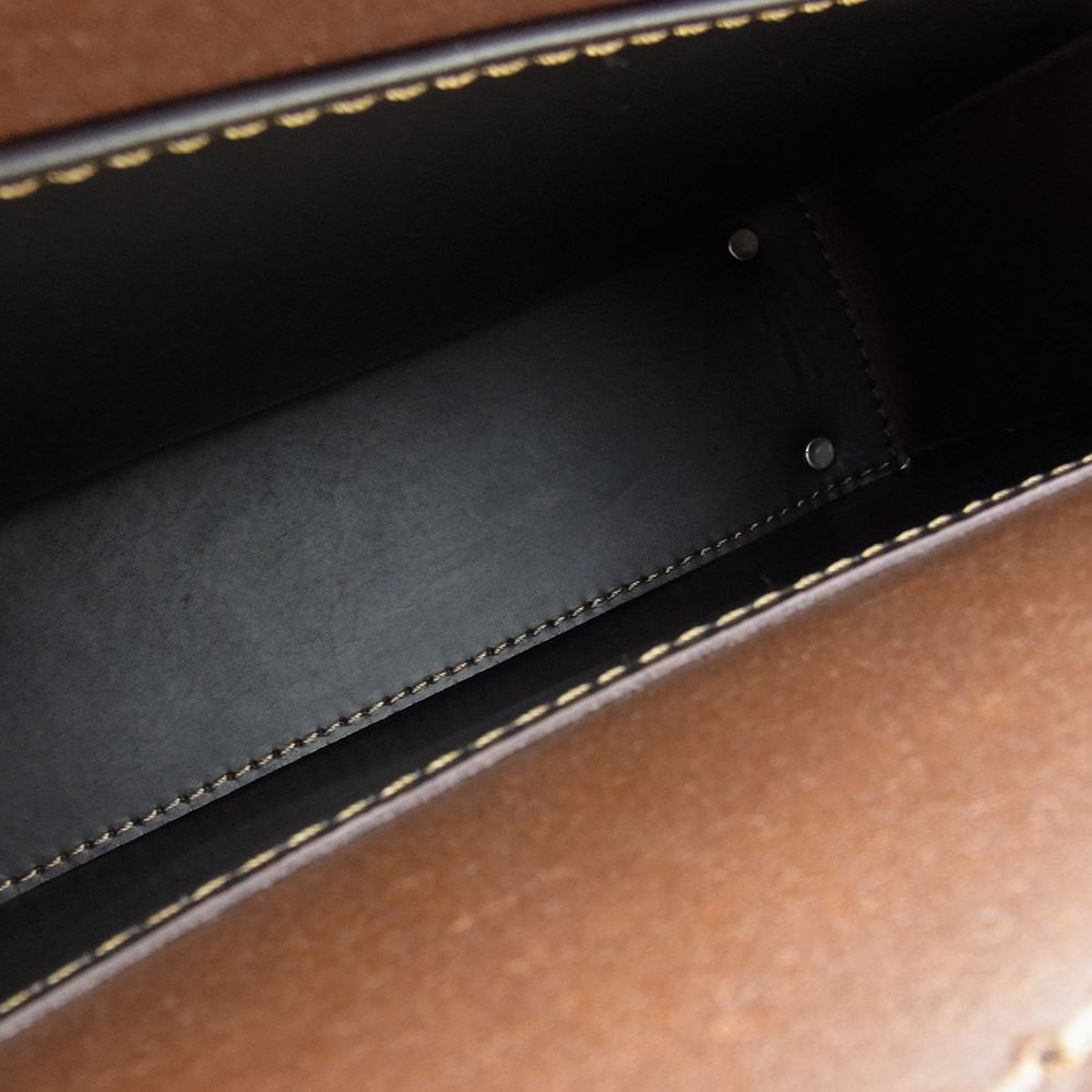 HERZ ヘルツ BC-4 1本ベルト 3way レザー ビジネス バッグ ブラウン系【新古品】【未使用】【中古】