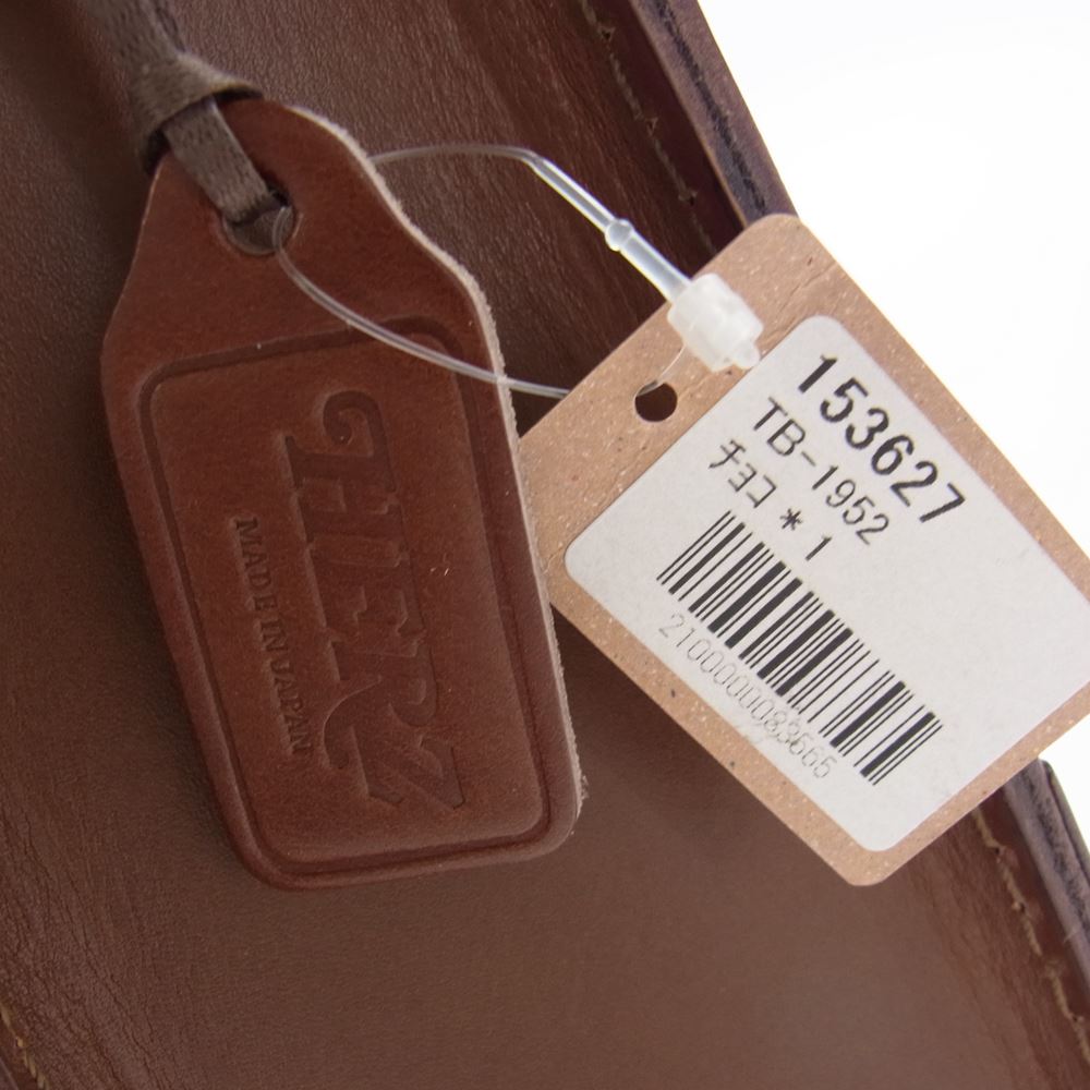 HERZ ヘルツ BC-4 1本ベルト 3way レザー ビジネス バッグ ブラウン系【新古品】【未使用】【中古】