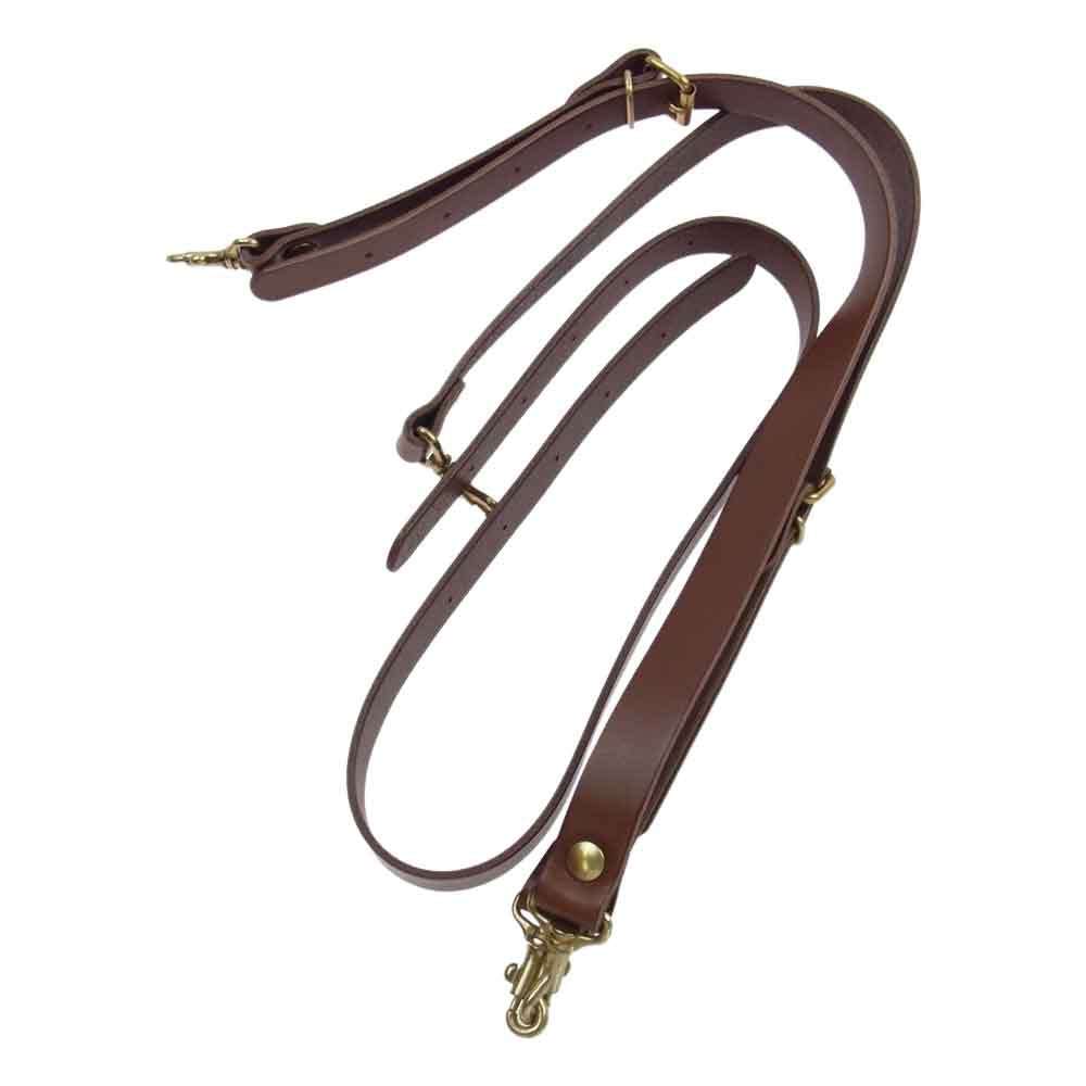 HERZ ヘルツ BC-4 1本ベルト 3way レザー ビジネス バッグ ブラウン系【新古品】【未使用】【中古】