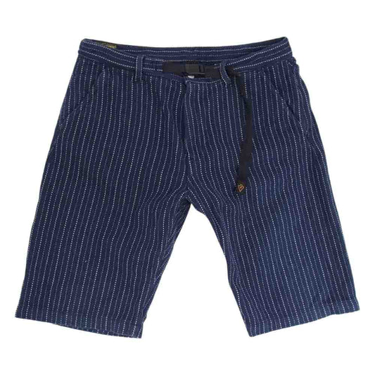 ウエストライド CYCLE SHORTS ウォバッシュ ストライプ サイクル ショーツ ハーフ パンツ ネイビー系 36【中古】