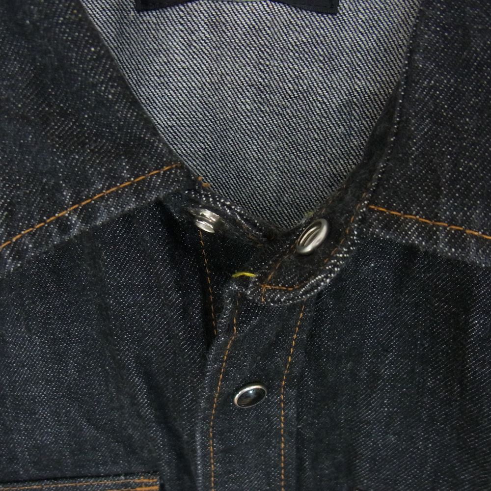 IRON HEART アイアンハート ウエスタン デニム シャツ インディゴブルー系 L【中古】