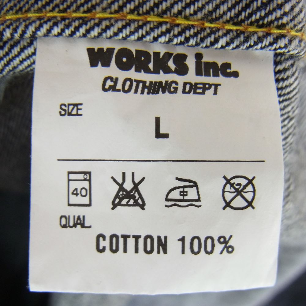 IRON HEART アイアンハート ウエスタン デニム シャツ インディゴブルー系 L【中古】