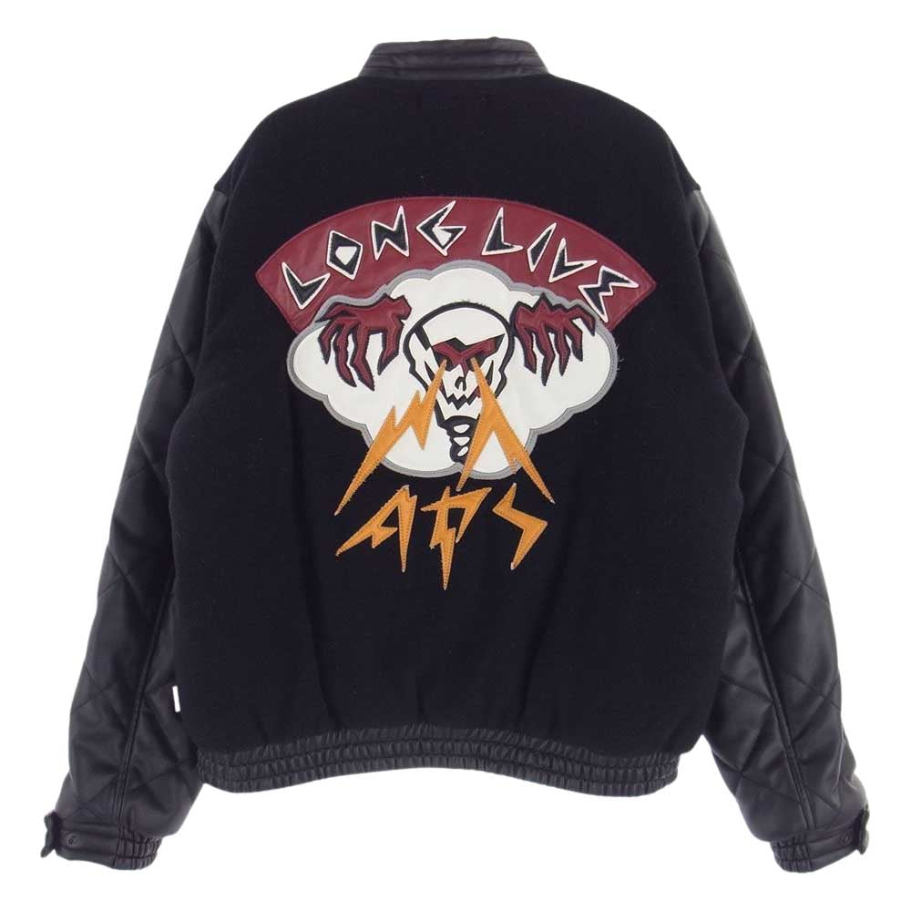WTAPS ダブルタップス 20AW  202BRDT-JKM05  CANAL JACKET WONY. MOSSER カナル スタジアム ジャケット モッサー スタジャン ブラック系 01【中古】