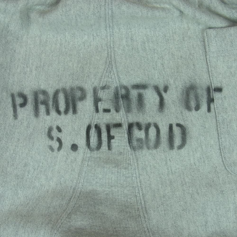 SAINT MICHAEL セントマイケル 23SS SM-S23-0000-050 SWEAT PANTS スウェット パンツ 日本製 グレー系 L【美品】【中古】