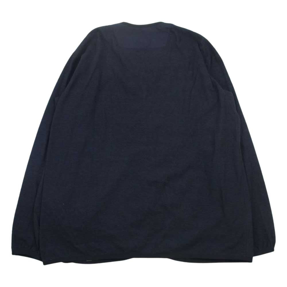 COMME des GARCONS HOMME コムデギャルソンオム 23SS HK-T012 コットンパイル ライナー カーディガン ダークネイビー系 L【中古】