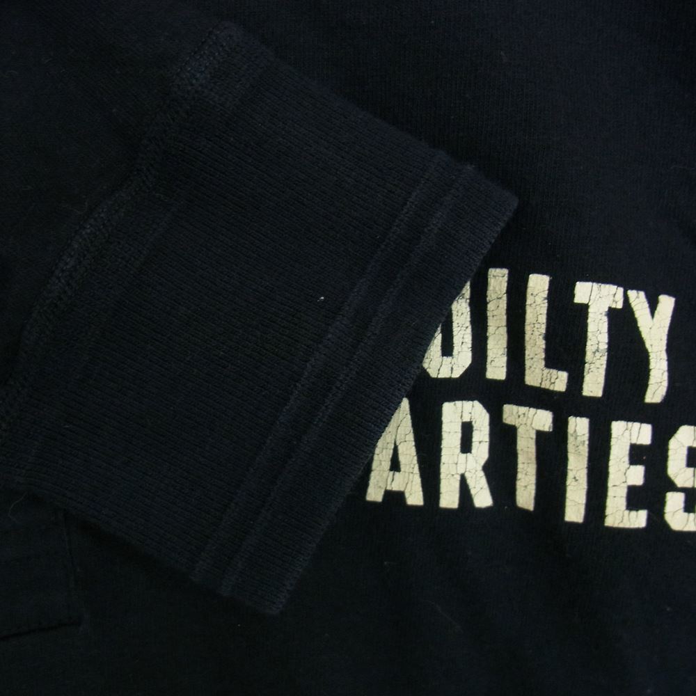 WACKO MARIA ワコマリア GUILTY PARTIES プリント ヘンリーネック カットソー ブラック系 M【中古】