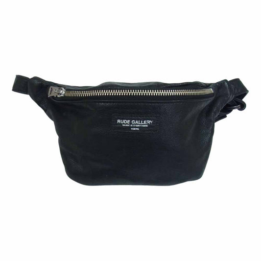 RUDE GALLERY ルードギャラリー レザー ウェストポーチ バッグ ブラック系【中古】
