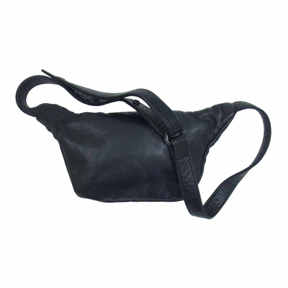 春　RUDE GALLERY レザーウエストバッグ OUTSIDERS LEATHER WAIST BAG / RUDE GALLERY BLACK REBEL | CROSS
