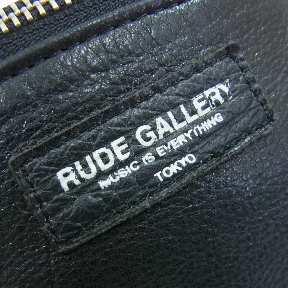 RUDE GALLERY ルードギャラリー レザー ウェストポーチ バッグ ブラック系【中古】