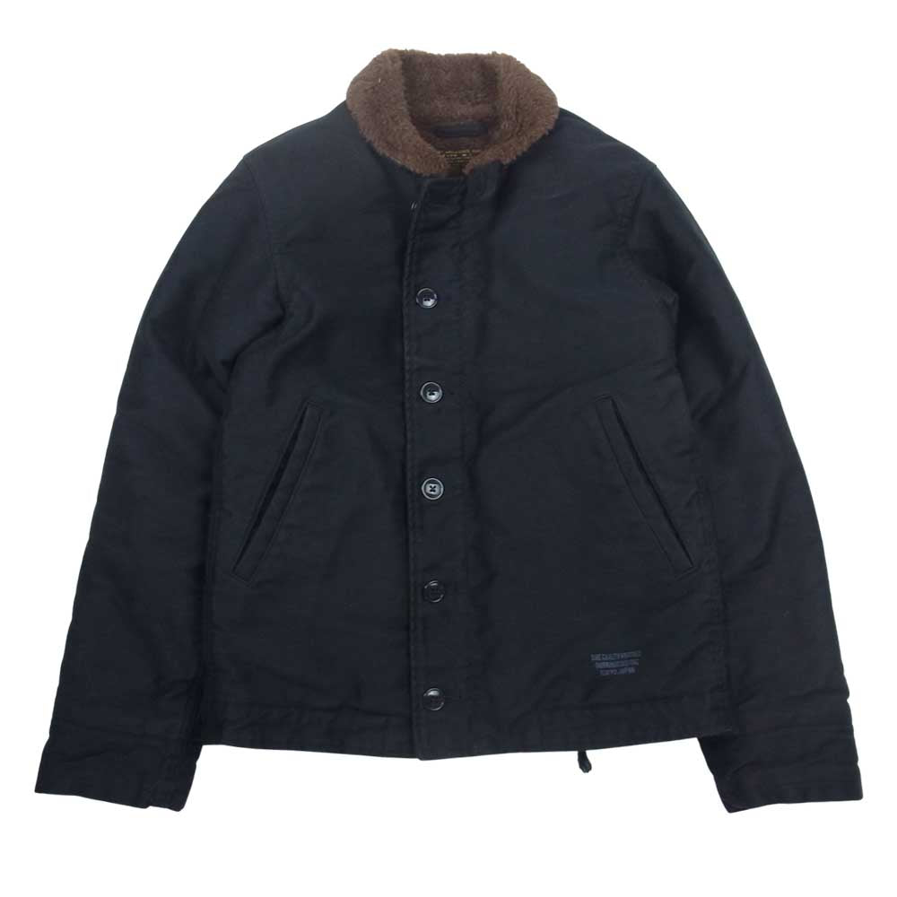 WACKO MARIA ワコマリア N-1 デッキ ジャケット ブラック ブラック系 S【中古】