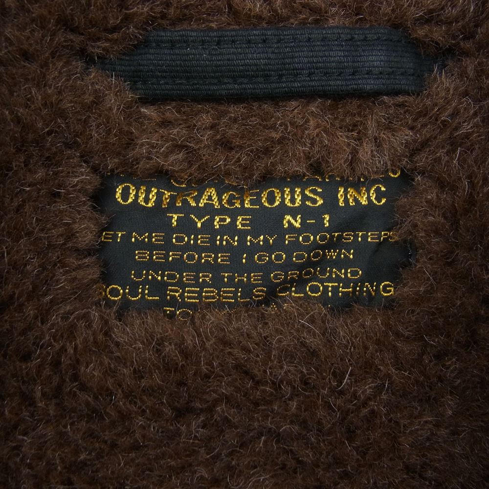 WACKO MARIA ワコマリア N-1 デッキ ジャケット ブラック ブラック系 S【中古】