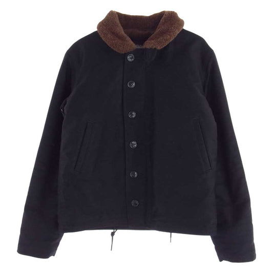 TENDERLOIN テンダーロイン TYPE T-1 アルパカウール ボア N-1 デッキ ジャケット ブラック ブラック系 XS【中古】