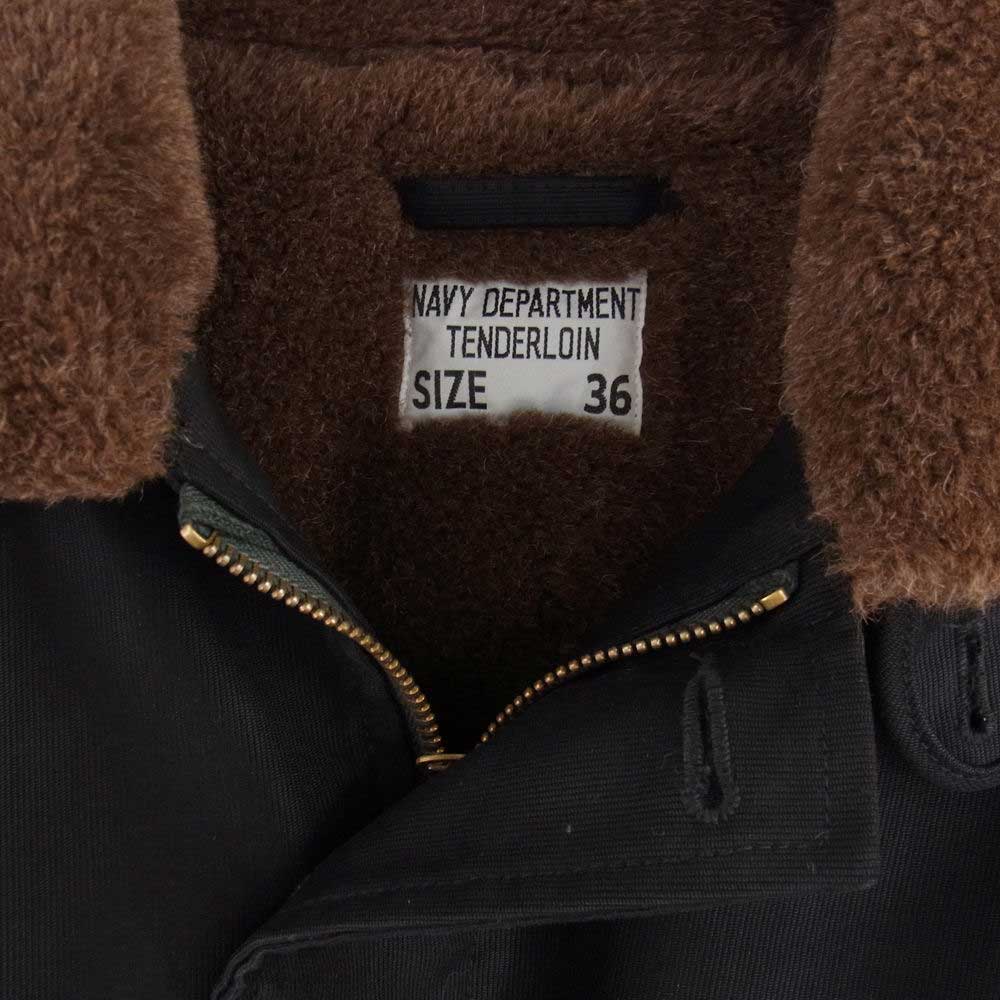 TENDERLOIN テンダーロイン TYPE T-1 アルパカウール ボア N-1 デッキ ジャケット ブラック ブラック系 XS【中古】