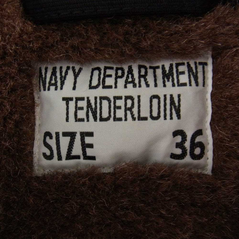 TENDERLOIN テンダーロイン TYPE T-1 アルパカウール ボア N-1 デッキ ジャケット ブラック ブラック系 XS【中古】