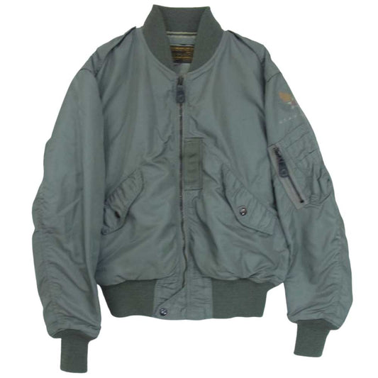 The REAL McCOY'S ザリアルマッコイズ MIL-J-7448C SKYLINE CLOTHING スカイライン クロージング実名復刻 TYPE L2-B フライト ジャケット カーキ系 S【中古】