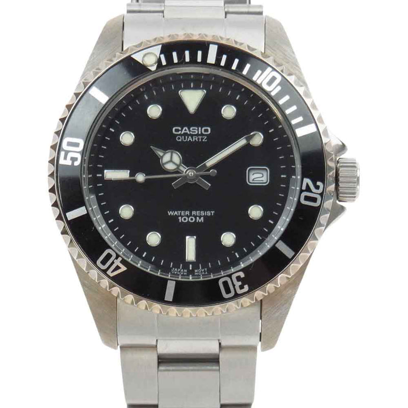 CASIO カシオ MTD-1010 1346 Diver ダイバー 腕時計 リスト ウォッチ シルバー系【中古】