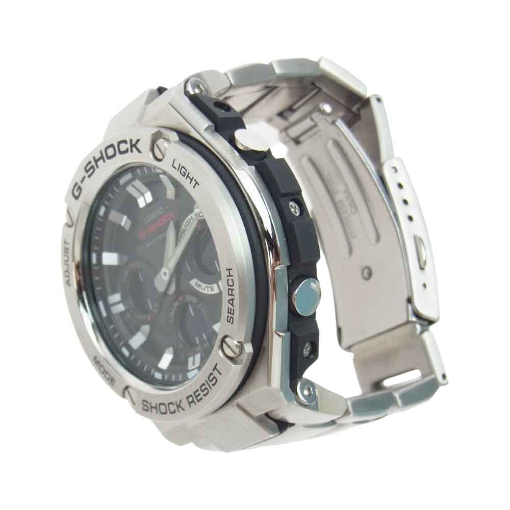 CASIO G-SHOCK カシオ ジーショック GST-W110D-1AJF G-STEEL レイヤーガード マルチバンド タフソーラー 腕時計 リスト ウォッチ シルバー系【中古】