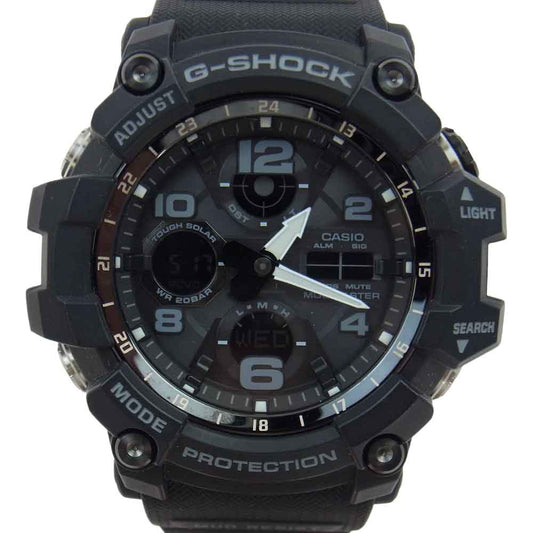 CASIO G-SHOCK カシオ ジーショック GWG-100-1AJF MASTER OF G MUDMASTER マッドマスター 電波ソーラー 腕時計 リスト ウォッチ ブラック系【中古】
