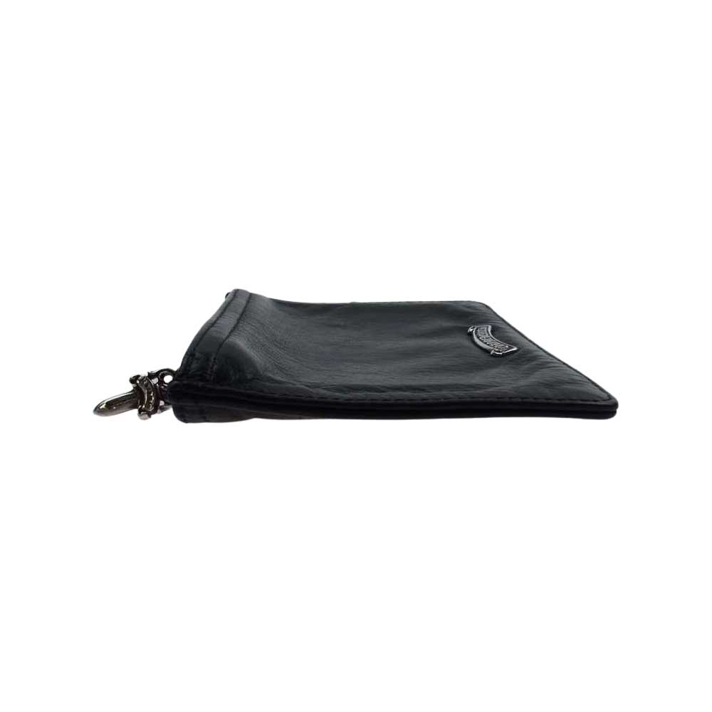 CHROME HEARTS クロムハーツ（原本無） ZPR CHNG PURSE 2 ＃2 ダガージップ チェンジパース コインケース ポーチ レザー ブラック系【中古】